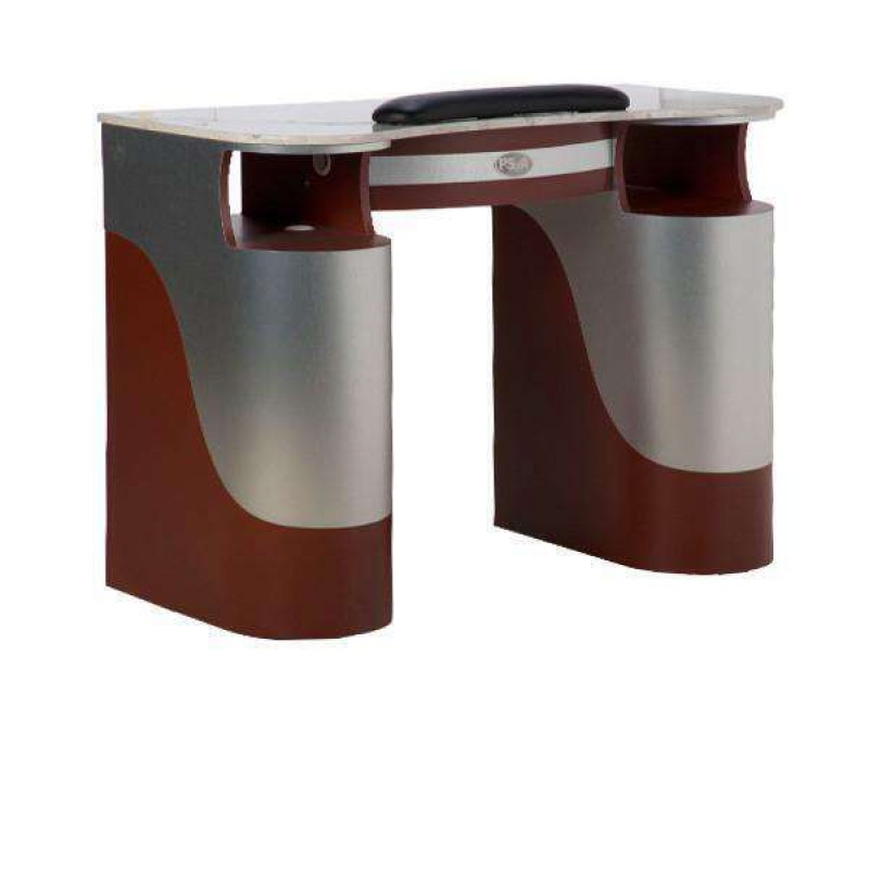 SPA Nail Table, Aluminum.Burgundy, T-105GAB (NOT Included Shipping Charge)